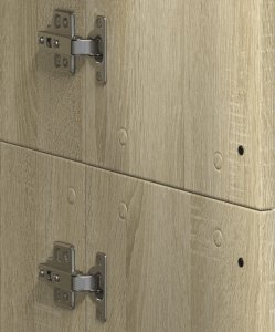 vidaXL Wysoka szafka, dąb sonoma, 60x35x180cm, materiał drewnopochodny 8
