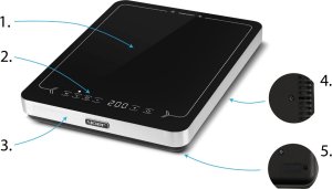 Płyta grzewcza Yoer Duża Płyta indukcyjna Przenośna WYSOKA MOC 3000W - Inducto IH01S 3