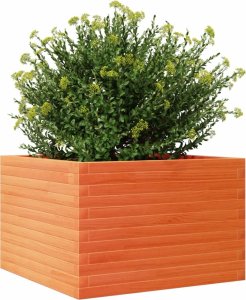 vidaXL Donica ogrodowa, woskowy brąz, 70x70x45,5 cm, drewno sosnowe 4