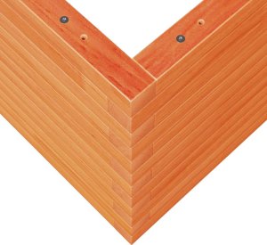 vidaXL Donica ogrodowa, woskowy brąz, 70x70x45,5 cm, drewno sosnowe 8