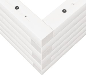 vidaXL Donica ogrodowa, biała, 90x60x23 cm, lite drewno sosnowe 8