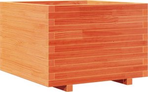 vidaXL Donica ogrodowa, woskowy brąz, 70x70x49,5 cm, drewno sosnowe 2