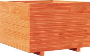 vidaXL Donica ogrodowa, woskowy brąz, 70x70x49,5 cm, drewno sosnowe 7