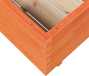 vidaXL Donica ogrodowa, woskowy brąz, 70x70x49,5 cm, drewno sosnowe 8