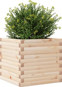 vidaXL Donica ogrodowa, 50x50x45,5 cm, lite drewno sosnowe 4