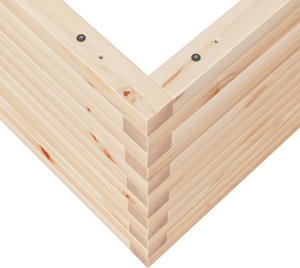 vidaXL Donica ogrodowa, 50x50x45,5 cm, lite drewno sosnowe 8