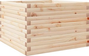 vidaXL Donica ogrodowa, 70x70x45,5 cm, lite drewno sosnowe 2