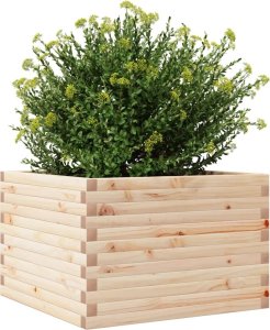 vidaXL Donica ogrodowa, 70x70x45,5 cm, lite drewno sosnowe 4