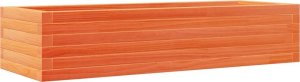 vidaXL Donica ogrodowa, woskowy brąz, 110x40x23cm, lite drewno sosnowe 2
