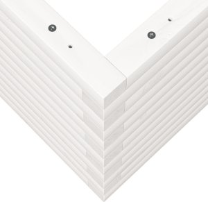 vidaXL Donica ogrodowa, biała, 90x60x45,5 cm, lite drewno sosnowe 7