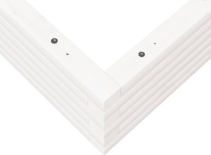 vidaXL Donica ogrodowa, biała, 100x100x23 cm, lite drewno sosnowe 8