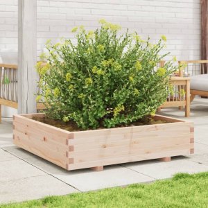 vidaXL Donica ogrodowa, 100x100x26,5 cm, lite drewno sosnowe 3