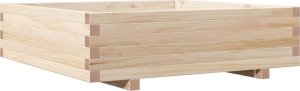 vidaXL Donica ogrodowa, 90x90x26,5 cm, lite drewno sosnowe 2
