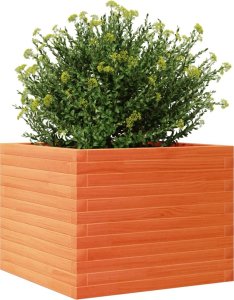vidaXL Donica ogrodowa, woskowy brąz, 60x60x45,5 cm, drewno sosnowe 4
