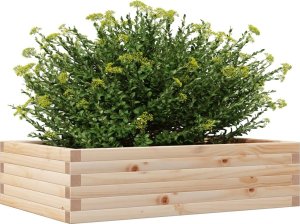 vidaXL Donica ogrodowa, 90x60x23 cm, lite drewno sosnowe 4