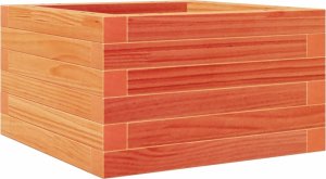 vidaXL Donica ogrodowa, woskowy brąz, 40x40x23 cm, lite drewno sosnowe 2