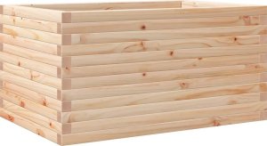 vidaXL Donica ogrodowa, 90x60x45,5 cm, lite drewno sosnowe 7