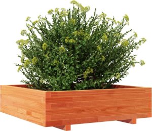 vidaXL Donica ogrodowa, woskowy brąz, 90x90x26,5 cm, drewno sosnowe 4