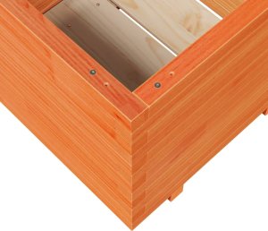 vidaXL Donica ogrodowa, woskowy brąz, 60x60x49,5 cm, drewno sosnowe 8