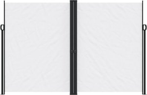 vidaXL Zwijana markiza boczna, biała, 220x1200 cm 3