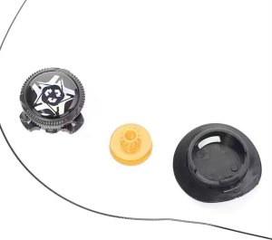 ATL DA206A Sznurowadła zapinka obrotowa       czarne 4