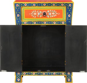 vidaXL Ręcznie malowana szafka, 54x30x74 cm, drewno mango 3