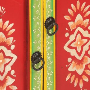 vidaXL Ręcznie malowana szafka, 54x30x74 cm, drewno mango 9