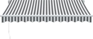 vidaXL Ręcznie zwijana markiza z LED, antracytowo-biała, 300x250 cm 4