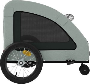 vidaXL Przyczepka rowerowa dla zwierząt, tkanina Oxford i żelazo 7