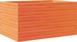 vidaXL Donica ogrodowa, woskowy brąz, 90x60x46 cm, lite drewno sosnowe 7