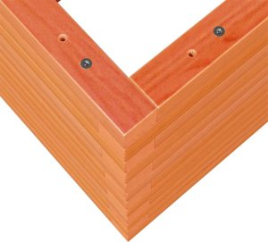 vidaXL Donica ogrodowa, woskowy brąz, 90x60x46 cm, lite drewno sosnowe 8