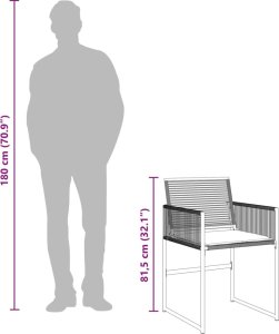 vidaXL 11-cz. zestaw mebli do ogrodu, z poduszkami, czarny rattan PE 9