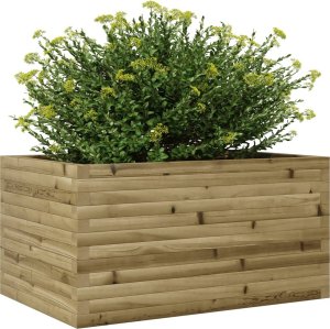 vidaXL Donica ogrodowa, 90x60x46 cm, impregnowane drewno sosnowe 4