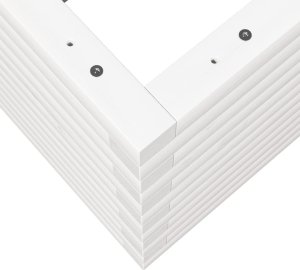 vidaXL Donica ogrodowa, biała, 70x70x46 cm, lite drewno sosnowe 8