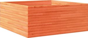 vidaXL Donica ogrodowa, woskowy brąz, 110x110x46 cm, drewno sosnowe 2