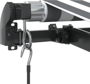 vidaXL Ręcznie zwijana markiza z LED, antracytowo-biała, 500x300 cm 7