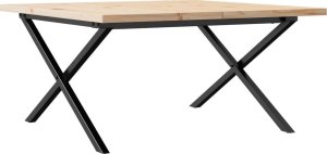 vidaXL Stolik kawowy z nogami w kształcie litery X, 90x90x45,5 cm 2