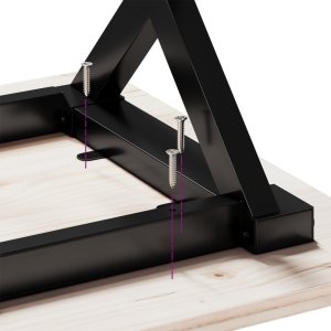 vidaXL Stolik kawowy z nogami w kształcie litery X, 90x90x45,5 cm 8