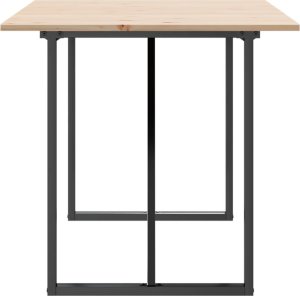 vidaXL Stół jadalniany z czworokątnymi nogami, 140x80x75 cm 5