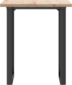 vidaXL Stół jadalniany z czworokątnymi nogami, 70x70x75,5 cm 4