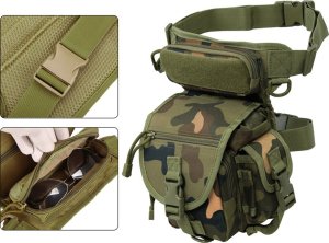 Verk Torba saszetka biodrowa na nogę wojskowa taktyczna pojemna militarna nerka Torba saszetka biodrowa na nogę wojskowa taktyczna pojemna militarna nerka 5