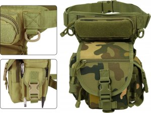 Verk Torba saszetka biodrowa na nogę wojskowa taktyczna pojemna militarna nerka Torba saszetka biodrowa na nogę wojskowa taktyczna pojemna militarna nerka 6