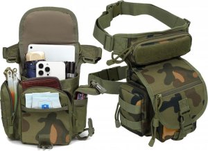 Verk Torba saszetka biodrowa na nogę wojskowa taktyczna pojemna militarna nerka Torba saszetka biodrowa na nogę wojskowa taktyczna pojemna militarna nerka 8