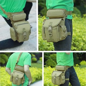 Verk Torba saszetka biodrowa na nogę wojskowa taktyczna pojemna militarna nerka Torba saszetka biodrowa na nogę wojskowa taktyczna pojemna militarna nerka 2