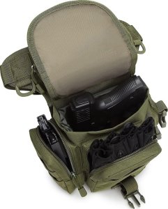 Verk Torba saszetka biodrowa na nogę wojskowa taktyczna pojemna militarna nerka Torba saszetka biodrowa na nogę wojskowa taktyczna pojemna militarna nerka 3