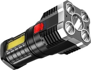 Latarka Verk Latarka akumulatorowa szperacz biwakowa led mocna wojskowa policyjna usb Latarka akumulatorowa szperacz biwakowa led mocna wojskowa policyjna usb 2