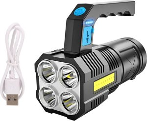 Latarka Verk Latarka akumulatorowa szperacz biwakowa led mocna wojskowa policyjna 2w1 Latarka akumulatorowa szperacz biwakowa led mocna wojskowa policyjna 2w1 4