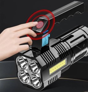 Latarka Verk Latarka akumulatorowa szperacz biwakowa led mocna wojskowa policyjna 2w1 Latarka akumulatorowa szperacz biwakowa led mocna wojskowa policyjna 2w1 7