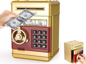 Verk Skarbonka sejf bankomat na kod dostępu banknoty Skarbonka sejf bankomat na kod dostępu banknoty 10