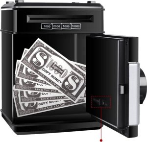Verk Skarbonka sejf bankomat na kod dostępu banknoty Skarbonka sejf bankomat na kod dostępu banknoty 6